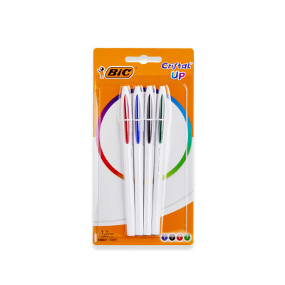 Esferográfica Bic Cristal Up Original Pack 4