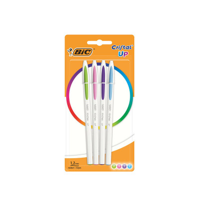 Esferográfica Bic Cristal Up Pastel Pack 4