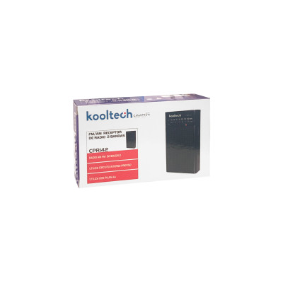 Radio Kooltech Analogico Plástico Preto 12X7X3cm