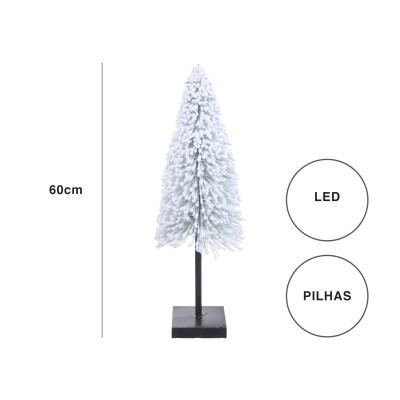 Lanterna Natal Com Led Preto 38CM