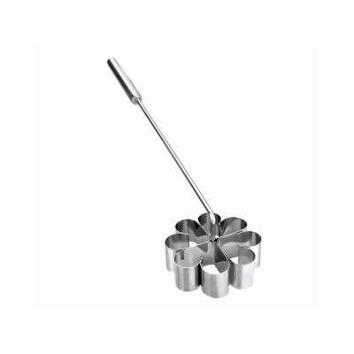 Molde Rosácea Inox Coração 9X3cm