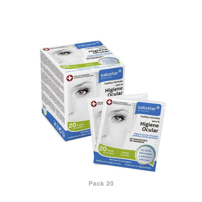 Toalhitas Esterilizadas Higiene Ocular Pack 20