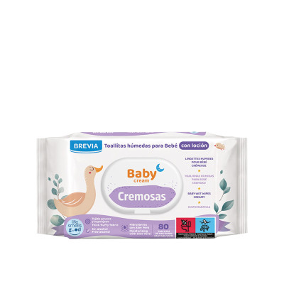 Toalhitas Bebé Babycream Cremosas Pack 80